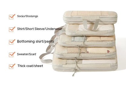 Compression Packing Cubes for Suitcases Travel Accessories Expandable Packing Organizers Lightweight Travel Organizer Cubes