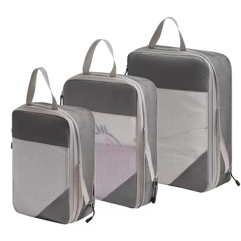 Compression Packing Cubes for Suitcases Travel Accessories Expandable Packing Organizers Lightweight Travel Organizer Cubes