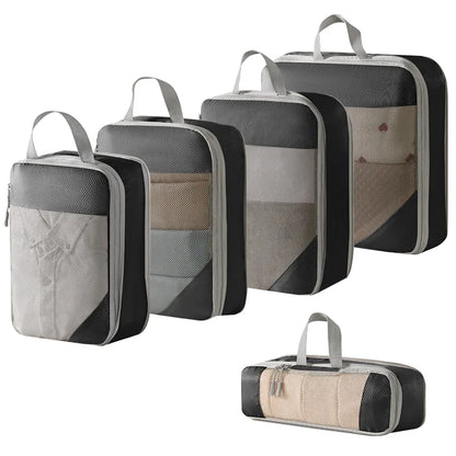 Compression Packing Cubes for Suitcases Travel Accessories Expandable Packing Organizers Lightweight Travel Organizer Cubes