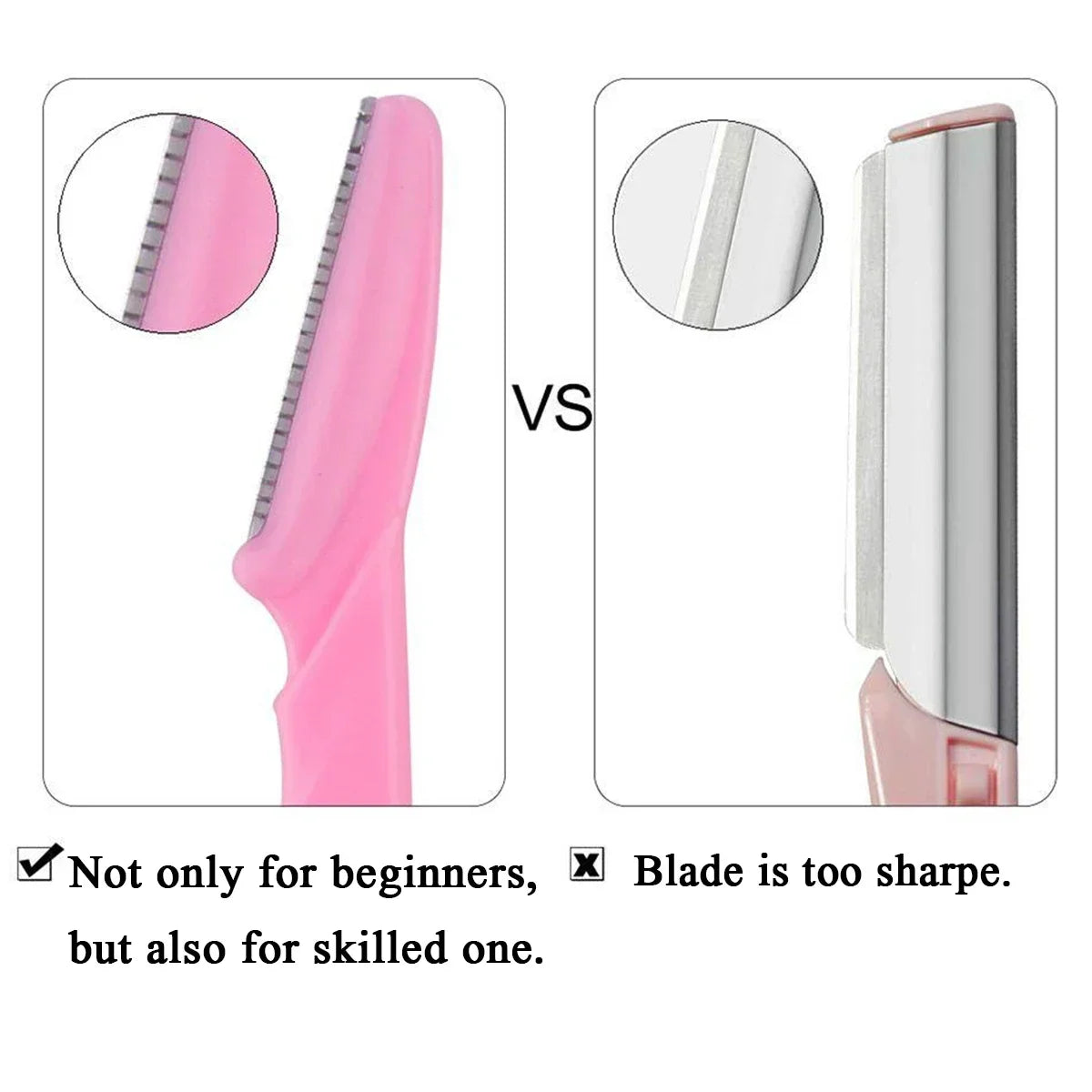 Eyebrow & Facial Razor Multipack (10 Count) — Precision Brow Shaping Trimmers