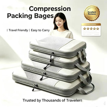 Compression Packing Cubes for Suitcases Travel Accessories Expandable Packing Organizers Lightweight Travel Organizer Cubes