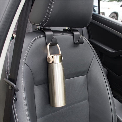 Car Headrest Hooks (4-Pack) — Seat-Back Hangers for Bags, Purses and Groceries