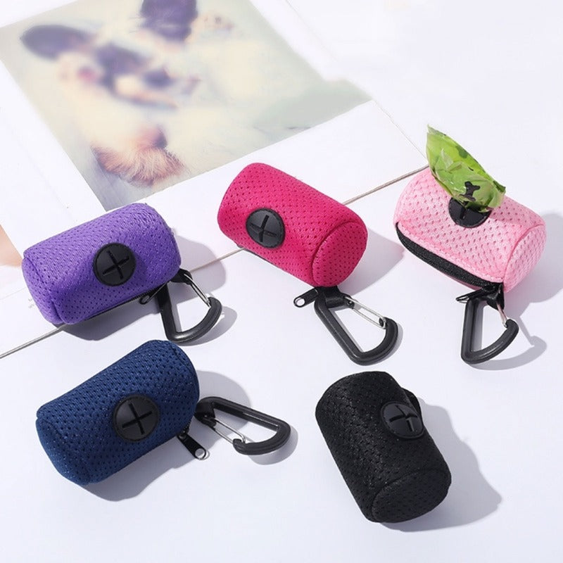 Dog Poop Bag Holder — Leash-Clip Waste Bag Dispenser Pouch